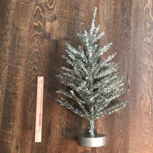 24 inch silver holiday tree